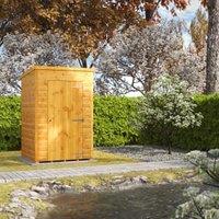 Powersheds Pent Shiplap Dip Treated Windowless Shed - 4 x 4ft
