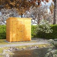 Powersheds Pent Shiplap Dip Treated Windowless Shed - 6 x 4ft