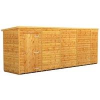 Powersheds Pent Shiplap Dip Treated Windowless Shed - 18 x 4ft