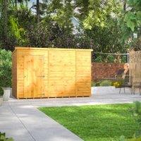 Powersheds Pent Shiplap Dip Treated Windowless Shed - 10 x 6ft