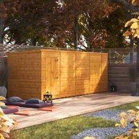Powersheds Pent Shiplap Dip Treated Windowless Shed - 18 x 6ft