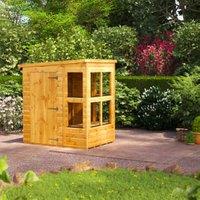 Powersheds Pent Shiplap Dip Treated Potting Shed - 4 x 6ft