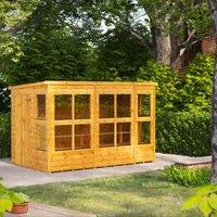 Powersheds Pent Shiplap Dip Treated Potting Shed - 10 x 6ft