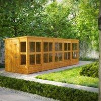Powersheds Pent Shiplap Dip Treated Potting Shed - 20 x 6ft