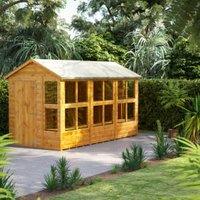 Powersheds Apex Shiplap Dip Treated Potting Shed - 12 x 6ft