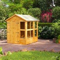 Powersheds Double Door Apex Shiplap Dip Treated Potting Shed - 6 x 6ft