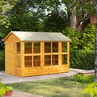 Powersheds Double Door Apex Shiplap Dip Treated Potting Shed - 10 x 6ft