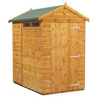 Powersheds Apex Shiplap Dip Treated Security Shed - 6 x 4ft