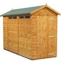 Powersheds Apex Shiplap Dip Treated Security Shed - 10 x 4ft