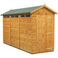 Powersheds Apex Shiplap Dip Treated Security Shed - 12 x 4ft