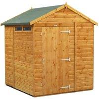 Powersheds Apex Shiplap Dip Treated Security Shed - 6 x 6ft