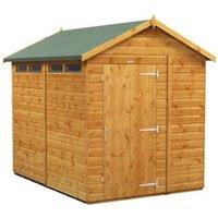 Powersheds Apex Shiplap Dip Treated Security Shed - 8 x 6ft
