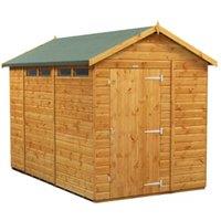 Powersheds Apex Shiplap Dip Treated Security Shed - 10 x 6ft