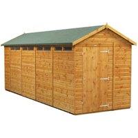 Powersheds Apex Shiplap Dip Treated Security Shed - 18 x 6ft