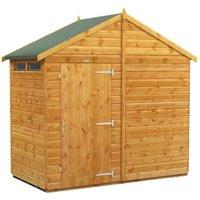 Powersheds Apex Shiplap Dip Treated Security Shed - 4 x 8ft