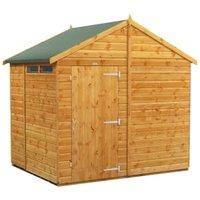 Powersheds Apex Shiplap Dip Treated Security Shed - 6 x 8ft