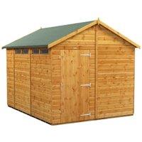 Powersheds Apex Shiplap Dip Treated Security Shed - 10 x 8ft