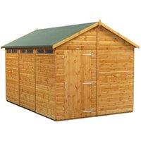 Powersheds Apex Shiplap Dip Treated Security Shed - 12 x 8ft