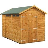 Powersheds Double Door Apex Shiplap Dip Treated Security Shed - 10 x 6ft