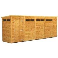 Powersheds Pent Shiplap Dip Treated Security Shed - 18 x 4ft