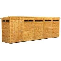 Powersheds Pent Shiplap Dip Treated Security Shed - 20 x 4ft