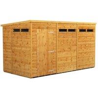 Powersheds Pent Shiplap Dip Treated Security Shed - 12 x 6ft