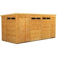 Powersheds Pent Shiplap Dip Treated Security Shed - 14 x 6ft