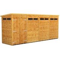 Powersheds Double Door Pent Shiplap Dip Treated Security Shed - 16 x 4ft