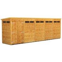 Powersheds Double Door Pent Shiplap Dip Treated Security Shed - 20 x 4ft
