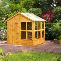 Powersheds Apex Shiplap Dip Treated Potting Shed - 6 x 8ft