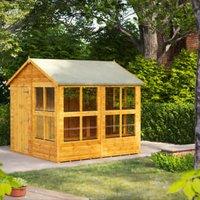Powersheds Apex Shiplap Dip Treated Potting Shed - 8 x 8ft