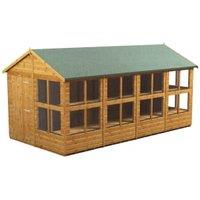 Powersheds Apex Shiplap Dip Treated Potting Shed - 16 x 8ft