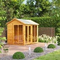 Powersheds Apex Shiplap Dip Treated Summerhouse - 8 x 6ft