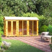 Powersheds Apex Shiplap Dip Treated Summerhouse - 12 x 4ft