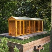 Powersheds Apex Shiplap Dip Treated Summerhouse - 20 x 4ft