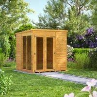 Powersheds Pent Shiplap Dip Treated Summerhouse - 6 x 6ft