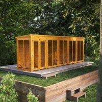 Powersheds Pent Shiplap Dip Treated Summerhouse - 20 x 4ft