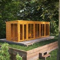 Powersheds Pent Shiplap Dip Treated Summerhouse - 20 x 6ft