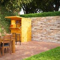 Powersheds Pent Shiplap Dip Treated Pub Shed - 4 x 4ft