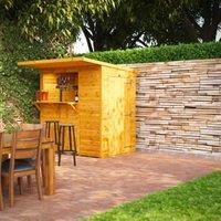 Powersheds Pent Shiplap Dip Treated Pub Shed - 6 x 4ft