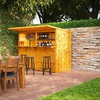 Powersheds Pent Shiplap Dip Treated Pub Shed - 8 x 4ft