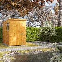Powersheds Pent Shiplap Dip Treated Shed - 4 x 8ft