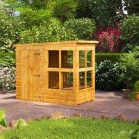 Powersheds Pent Shiplap Dip Treated Potting Shed - 4 x 8ft