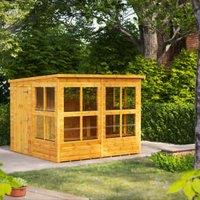 Powersheds Pent Shiplap Dip Treated Potting Shed - 8 x 8ft