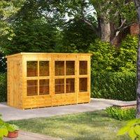 Powersheds Pent Shiplap Dip Treated Potting Shed - 10 x 4ft