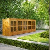 Powersheds Pent Shiplap Dip Treated Potting Shed - 20 x 4ft