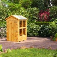 Powersheds Apex Shiplap Dip Treated Potting Shed - 4 x 4ft