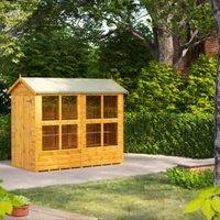 Powersheds Apex Shiplap Dip Treated Potting Shed - 8 x 4ft
