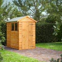 Power Sheds Apex Overlap Dip Treated Shed - 6 x 4ft