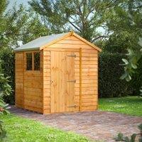 Powersheds Apex Overlap Dip Treated Shed - 6 x 6ft